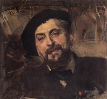  Kunst Malerei - Porträt des Künstlers Ernest Ange Duez genre Giovanni Boldini